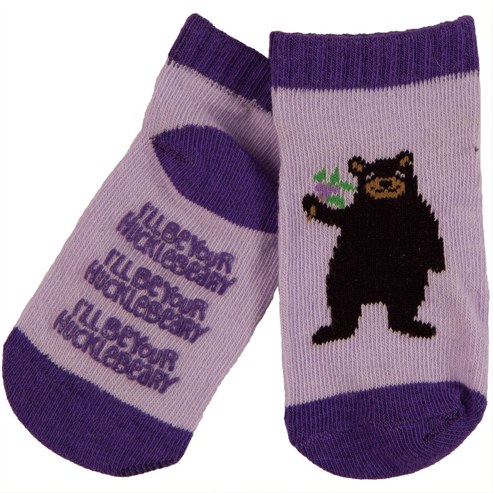 purple infant socks