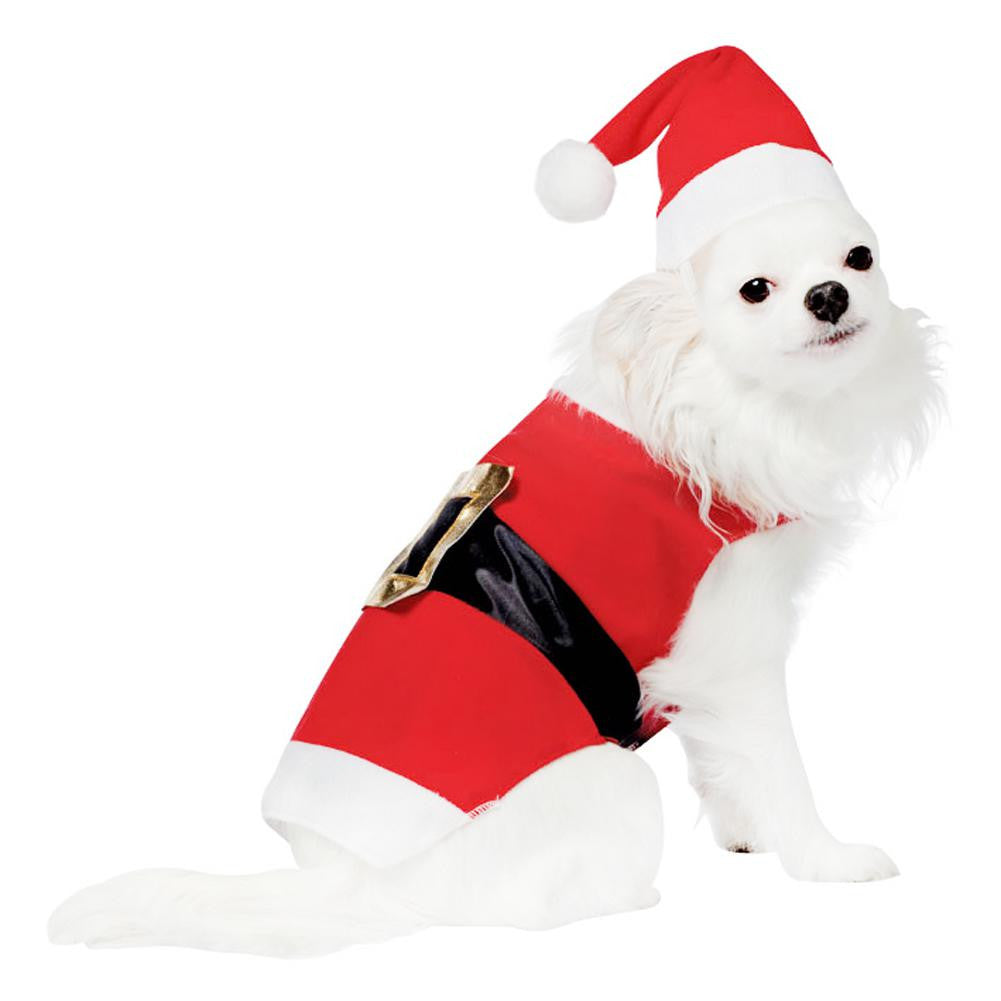 dog santa outfit