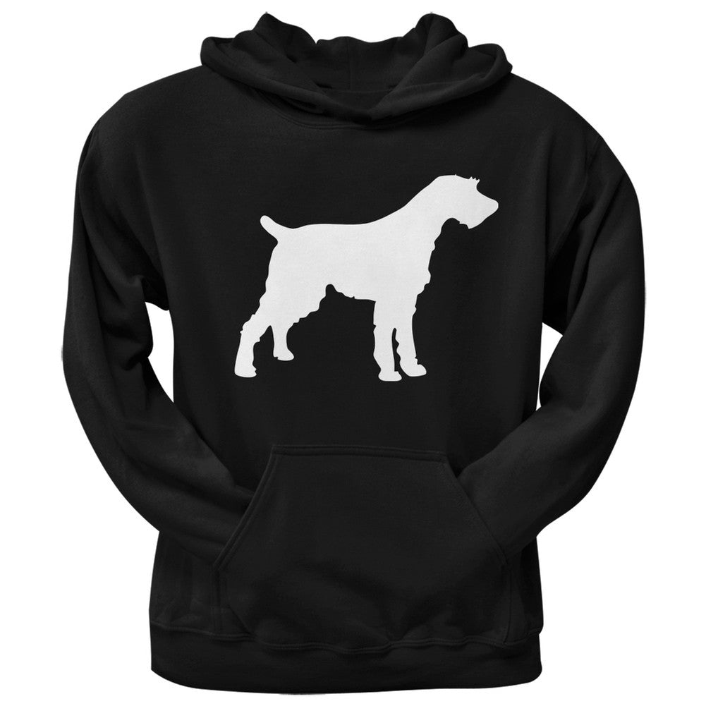 German Wirehaired Pointer Silhouette Black Adult Hoodie – AnimalWorld.com