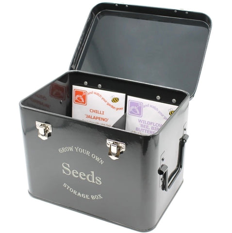 Seed storage tin