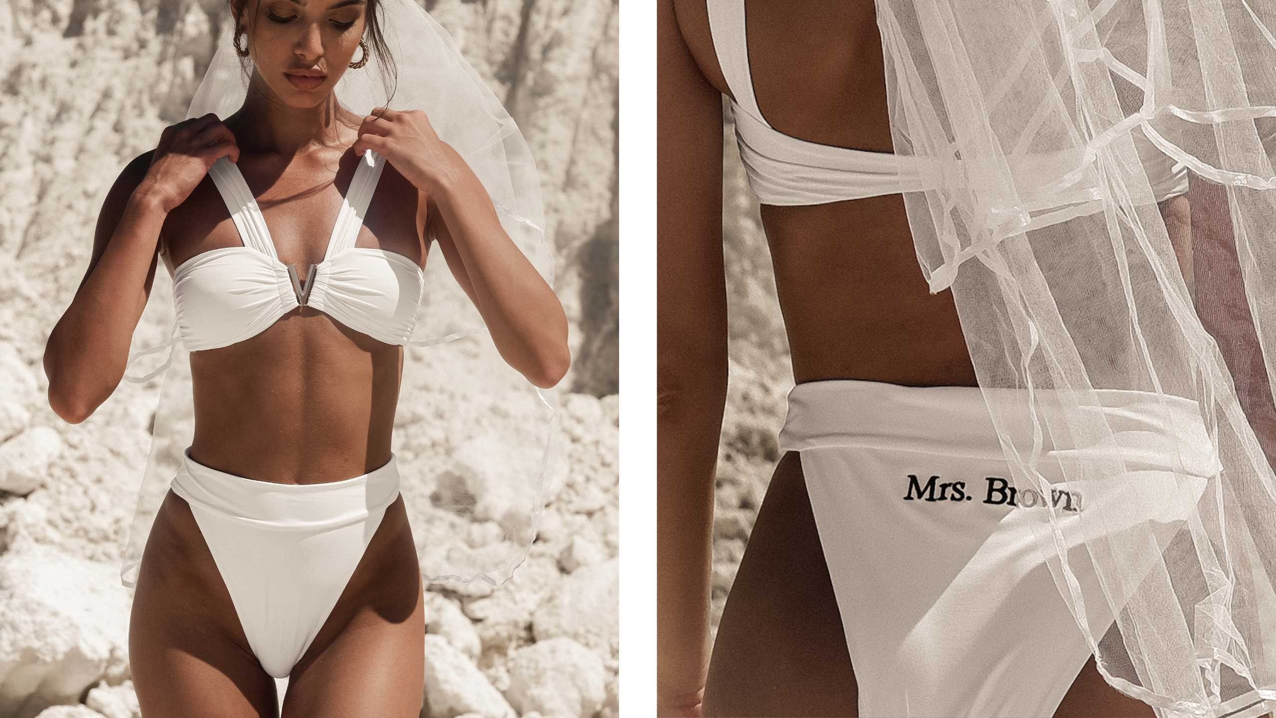 Personalized Bridal Allera Bottom and Jacques Top