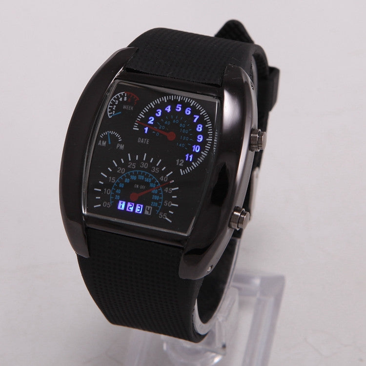 Digital LED Watch Speedometer Style 