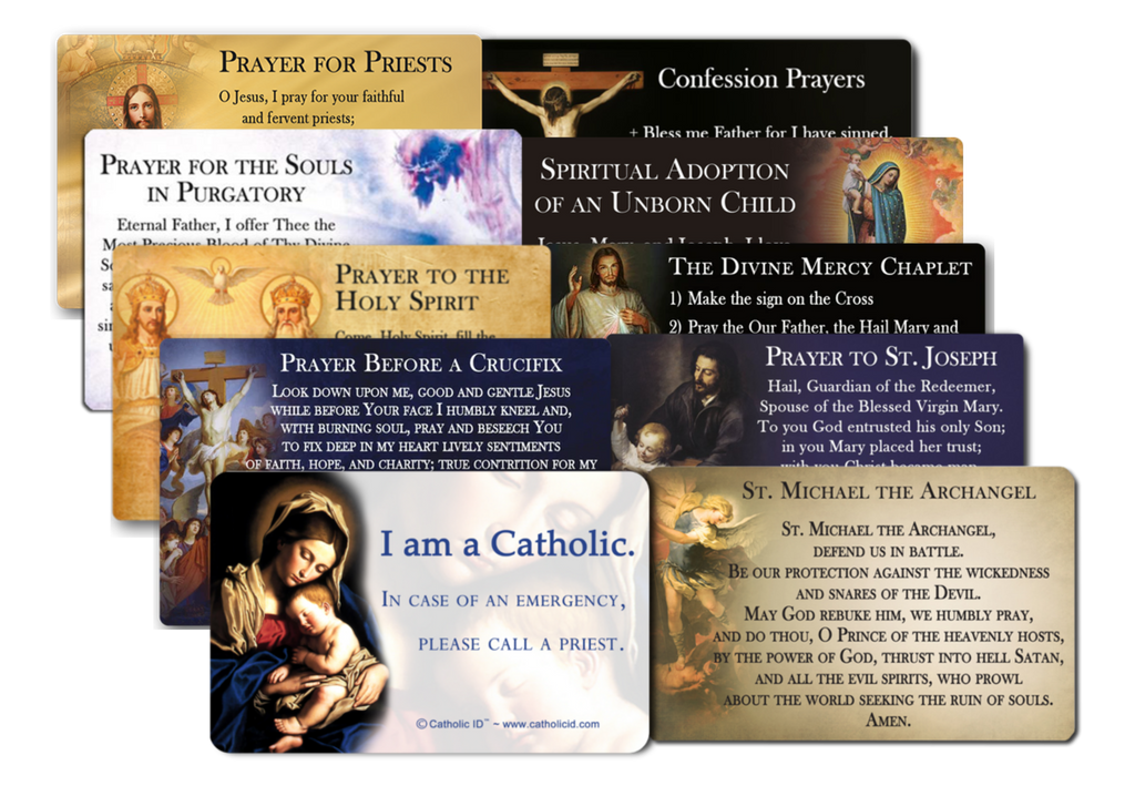 Catholic Prayer Cards Catholic Holy Cards Catholic Id
