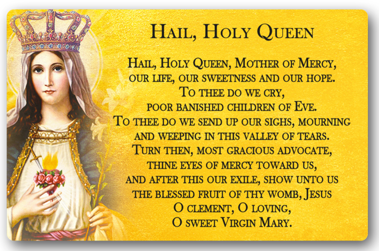 Hail, Holy Queen Prayer (Salve Regina) Catholic ID