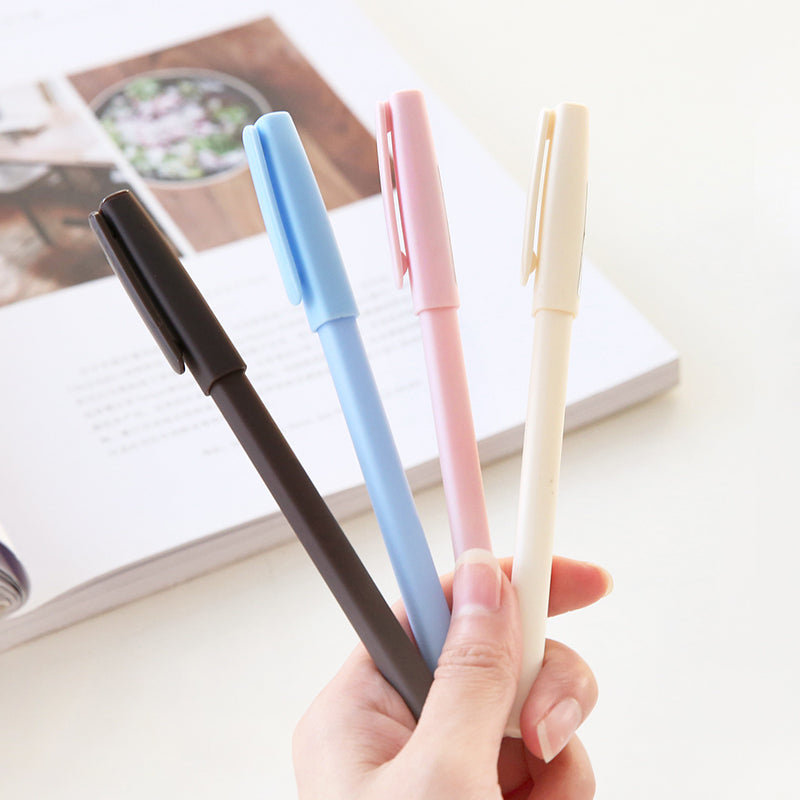 Gel Pens - Pastel Minimalist 0.5mm Ballpoint Pens (4-Piece) – Milk & Tea