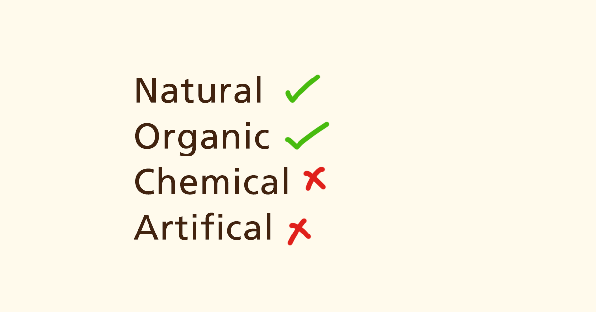 Organic and Natural Make up Products Only