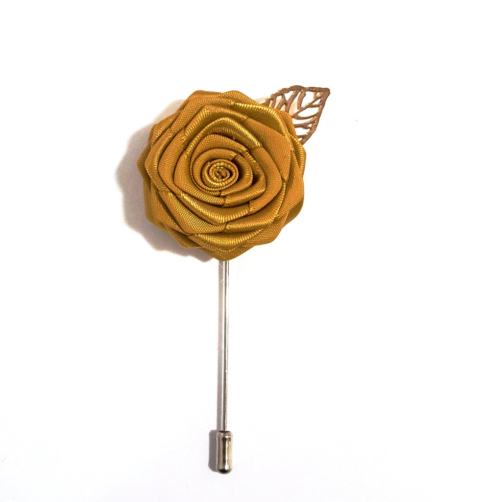 gold rose pin