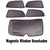 Premium Finish Car Window Sunshades for  Renualt Pulse - Set of 5 Pcs,( black)