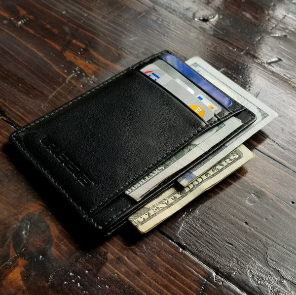 RFID Leather Card Holder with ID and Cash Pocket - DEC – WALLETERAS