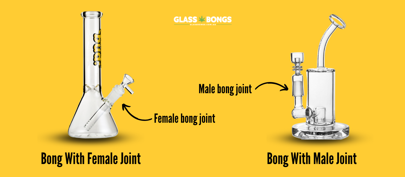 Comparing a bong with a female joint to a bong with a male joint