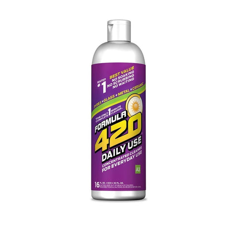 Formula 420 - Daily Use Concentrate Pyrex, Glass, Metal and Ceramic Bong Cleaner - 473ml