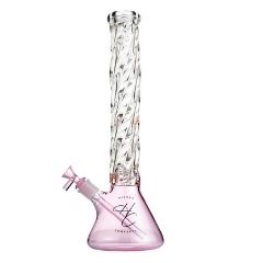 Pink Higher Concepts Spiral Glass Bong (45cm)
