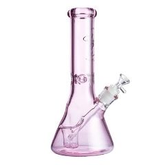 Pink Higher Concepts Lighter Holder Beaker Glass Bong (30cm)