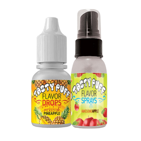 Tasty Puff Flavoured Liquid Drops and Spray
