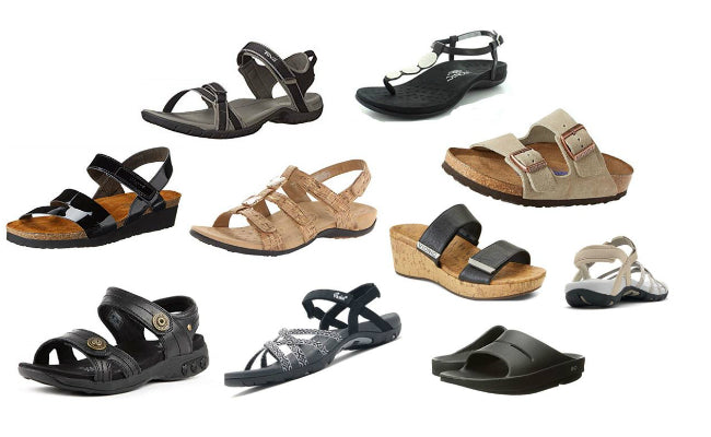 casual sandals with arch support
