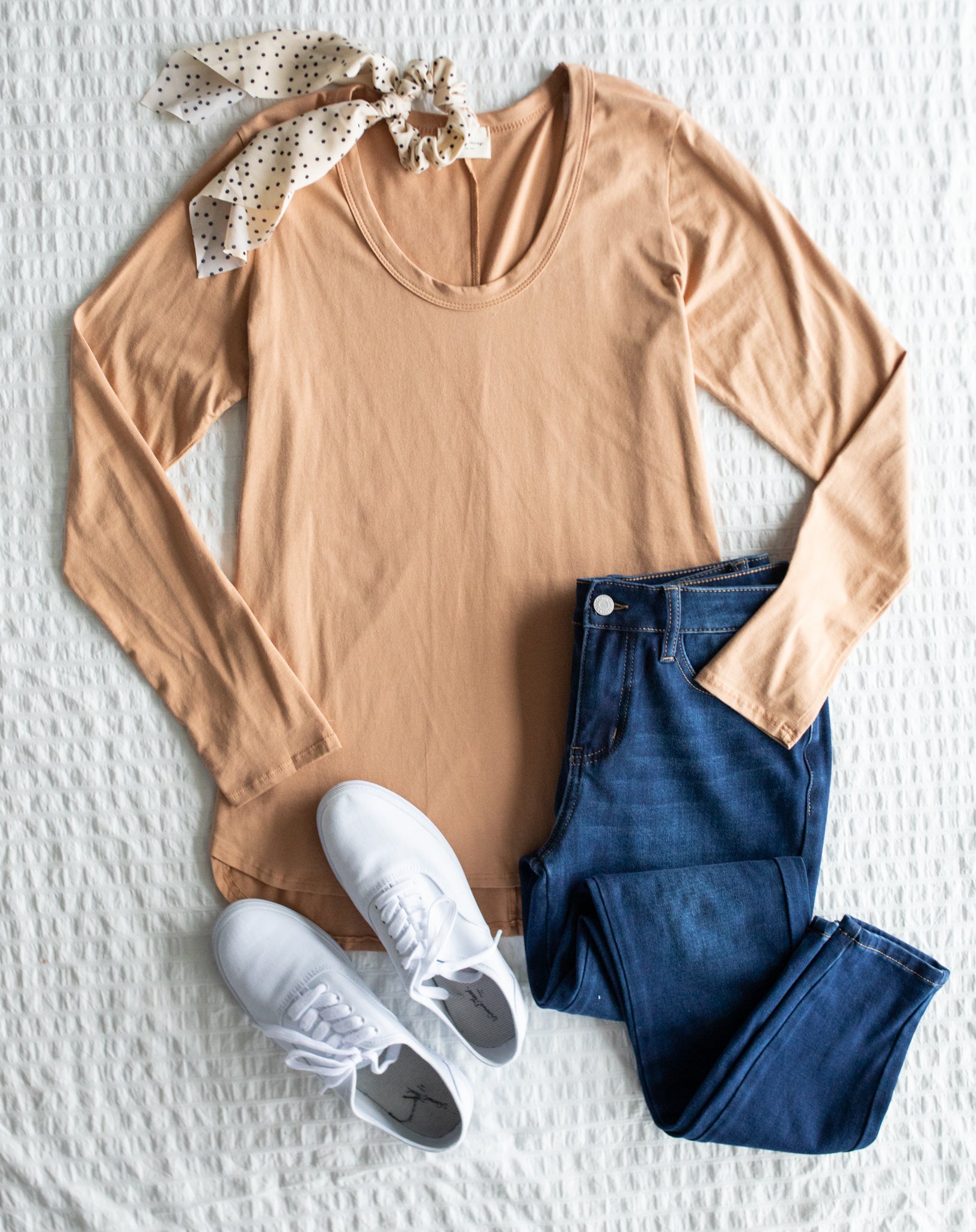 Every Girl's Favorite Basic Top in Apricot