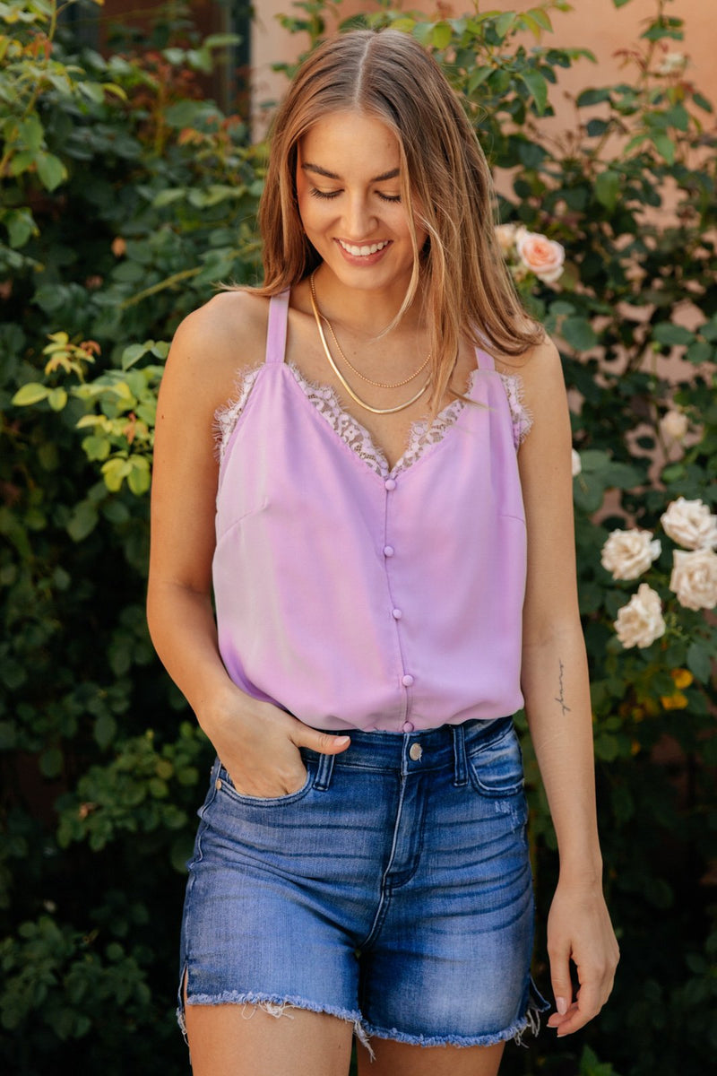 Lace Bonbon Bodysuit in Lavender