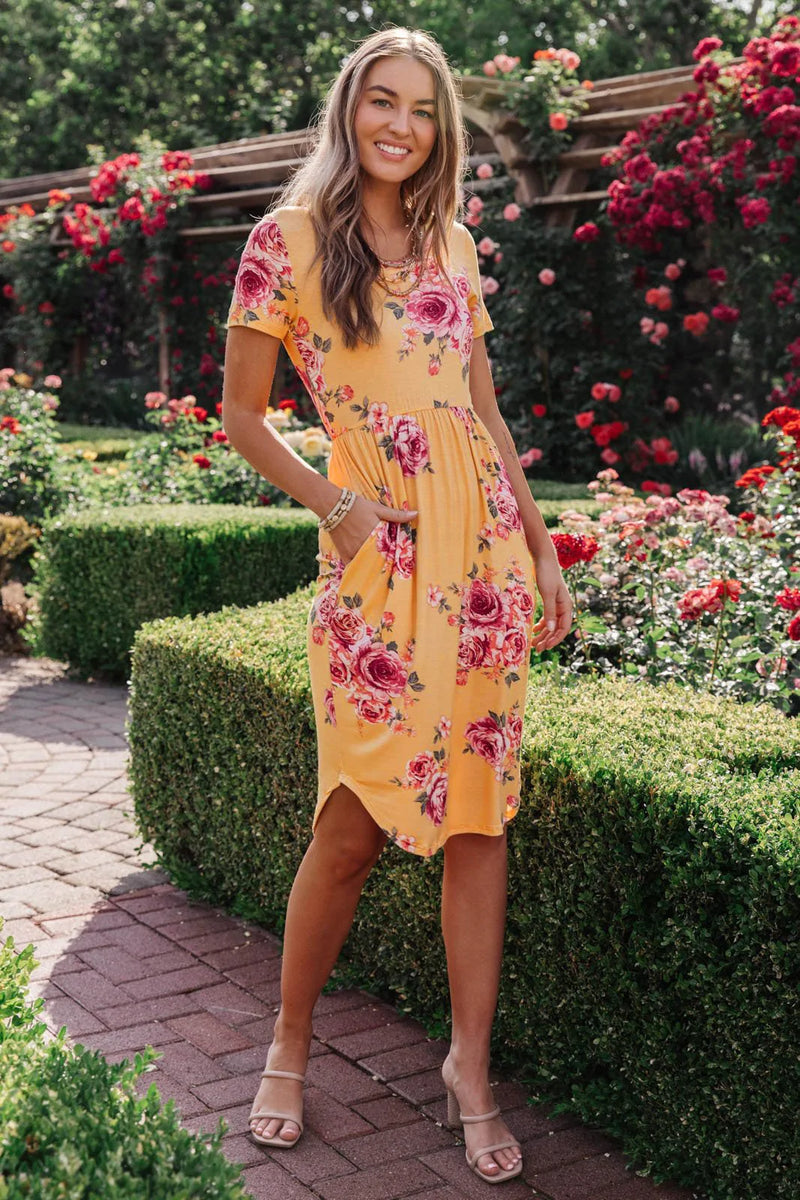 Clair Dress in Yellow -SALE