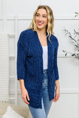 Mountain Mornings Cardigan In Navy