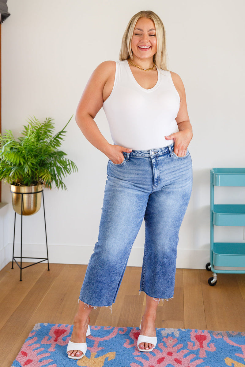 ZENANA Simple Is The Way Wide Leg Capris