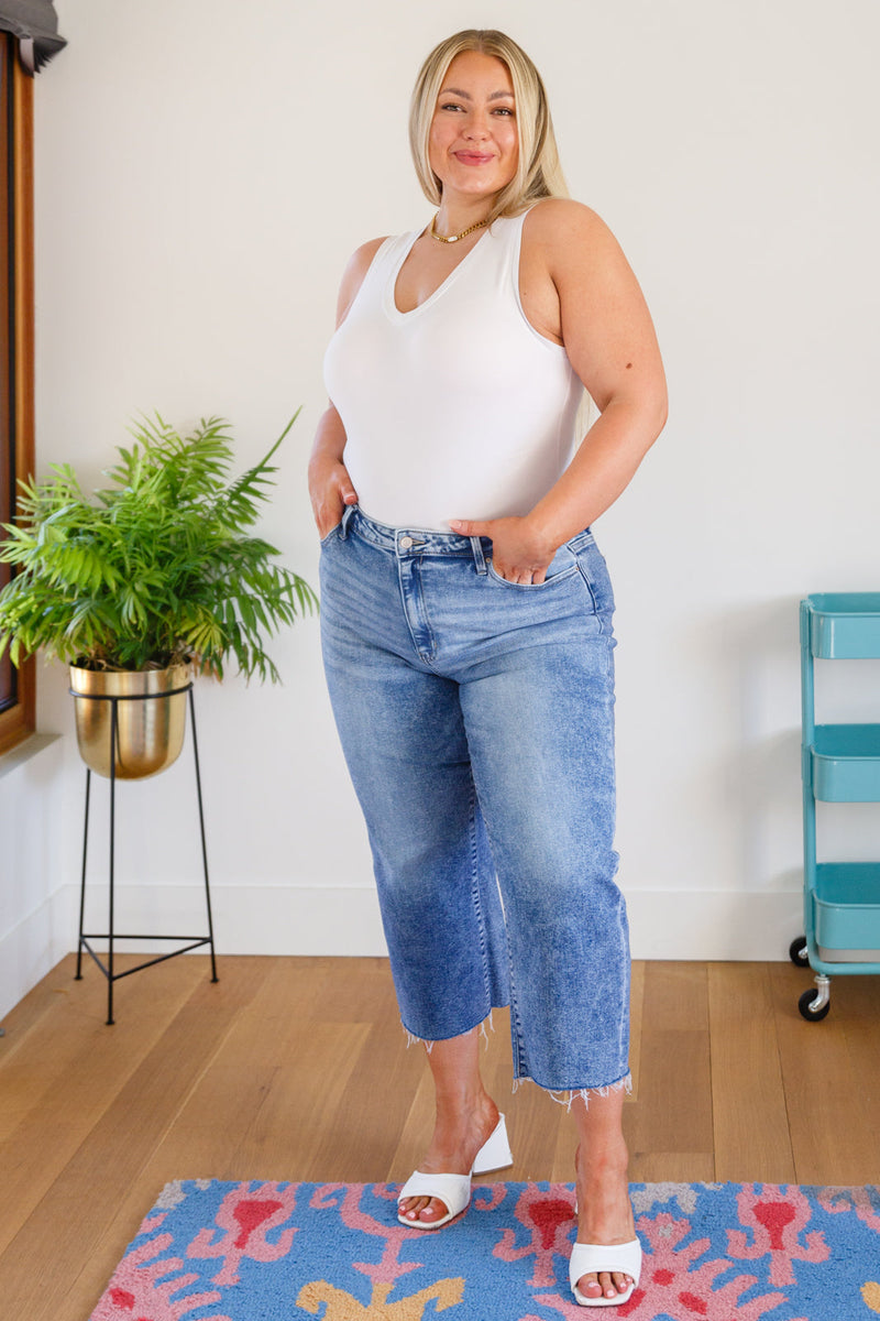 ZENANA Simple Is The Way Wide Leg Capris