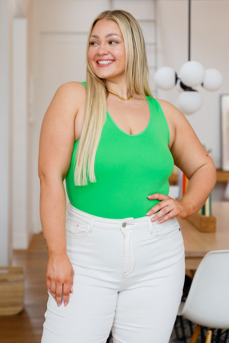 The Basics Bodysuit Top in Green