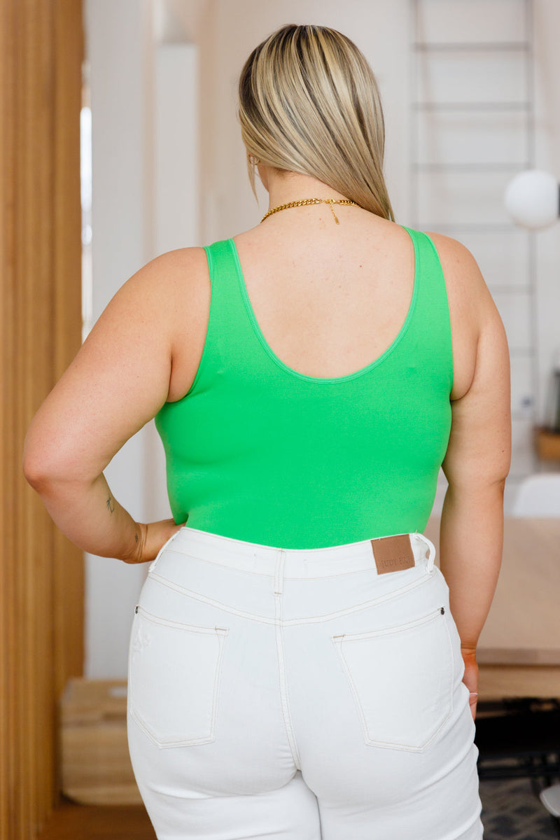 The Basics Bodysuit Top in Green