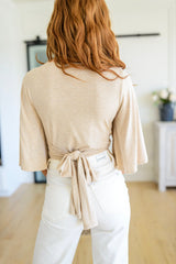 Tiny Dancer Wrapped Cropped Cardigan Top