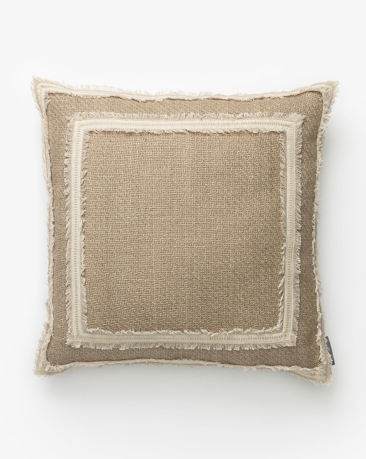 Oversized Oblong Woven Knotted Fringe Decorative Throw Pillow Natural -  Threshold™