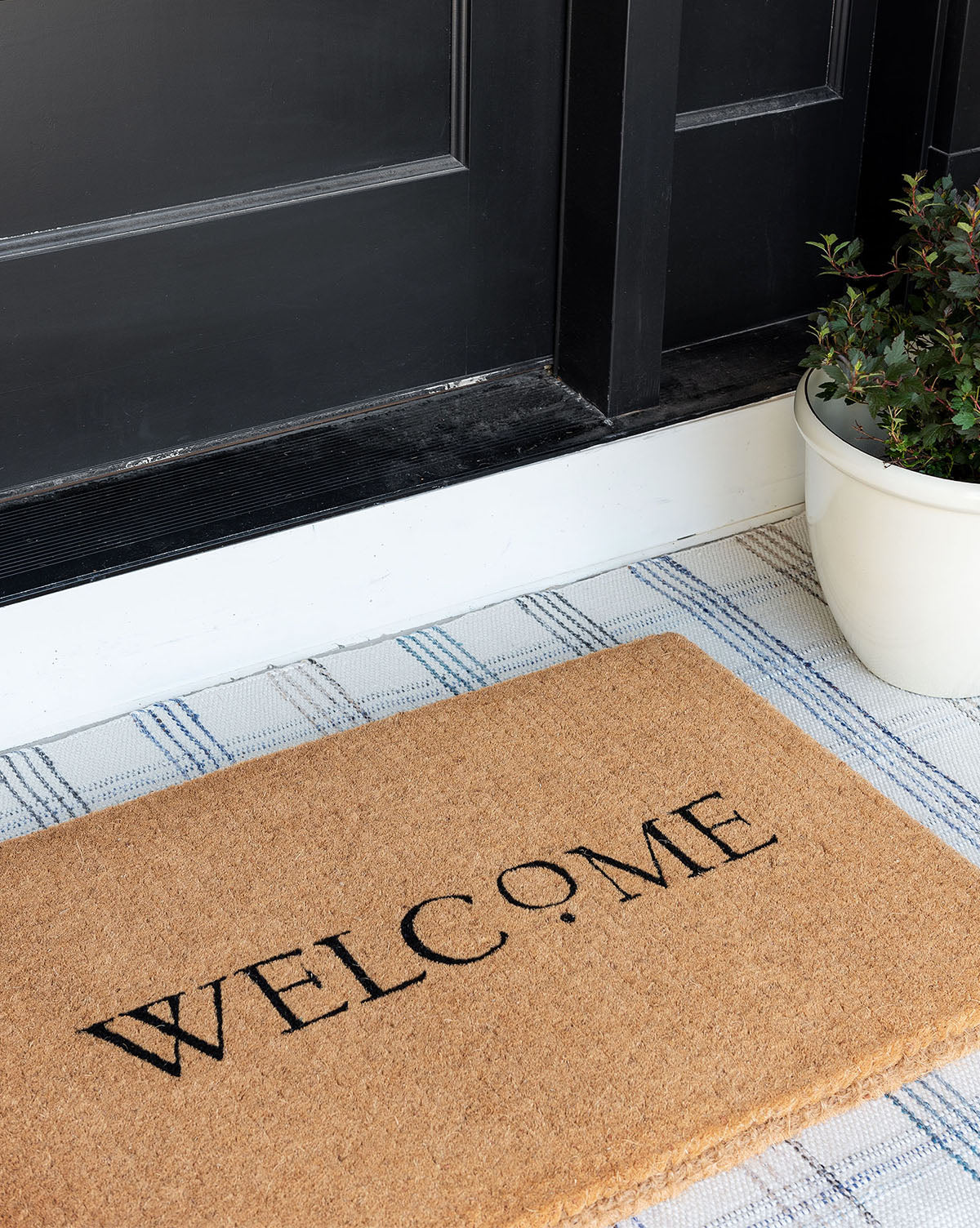 Simple Checkered Jute Doormat – McGee & Co.