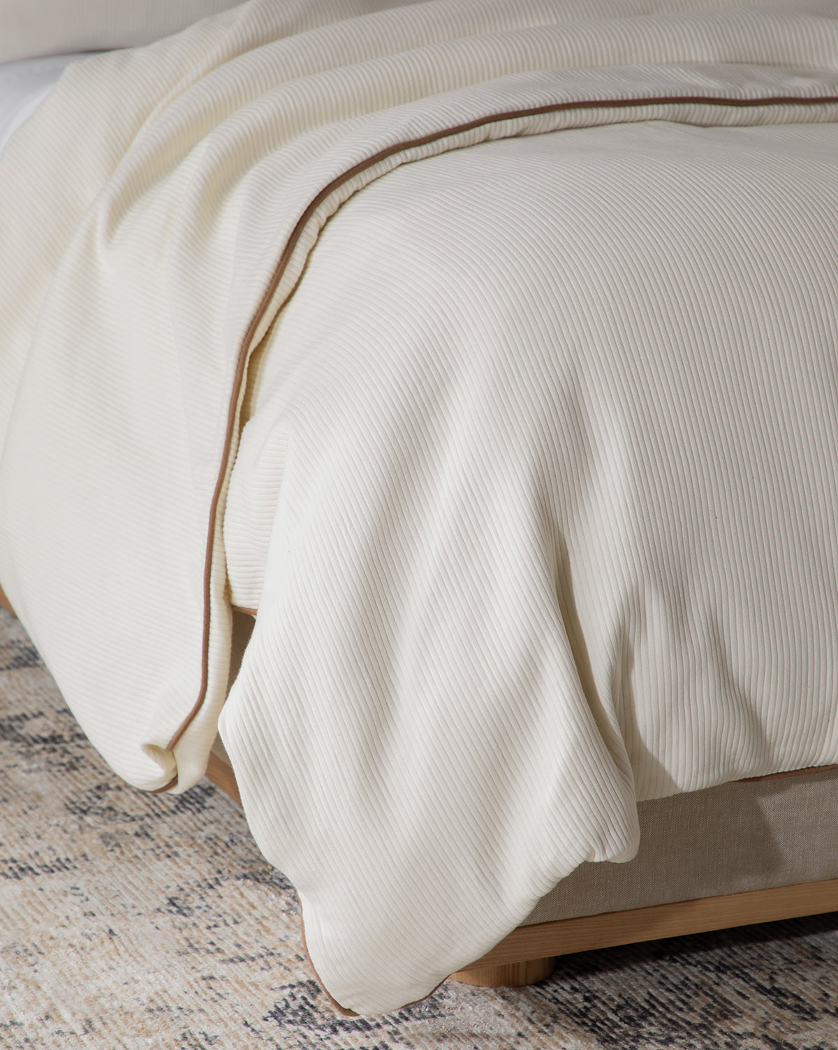 Ruffle White Linen Duvet Cover – McGee & Co.