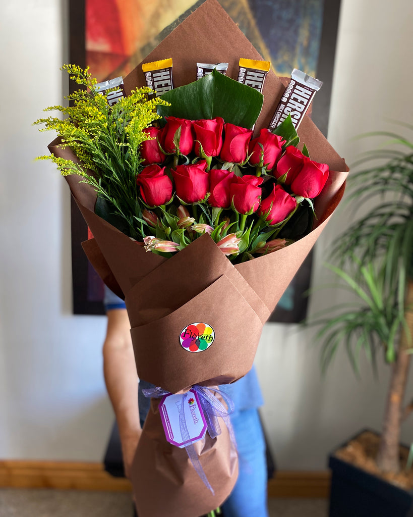 Floreth - Ramo de Rosas y Chocolates – Floreria Floreth