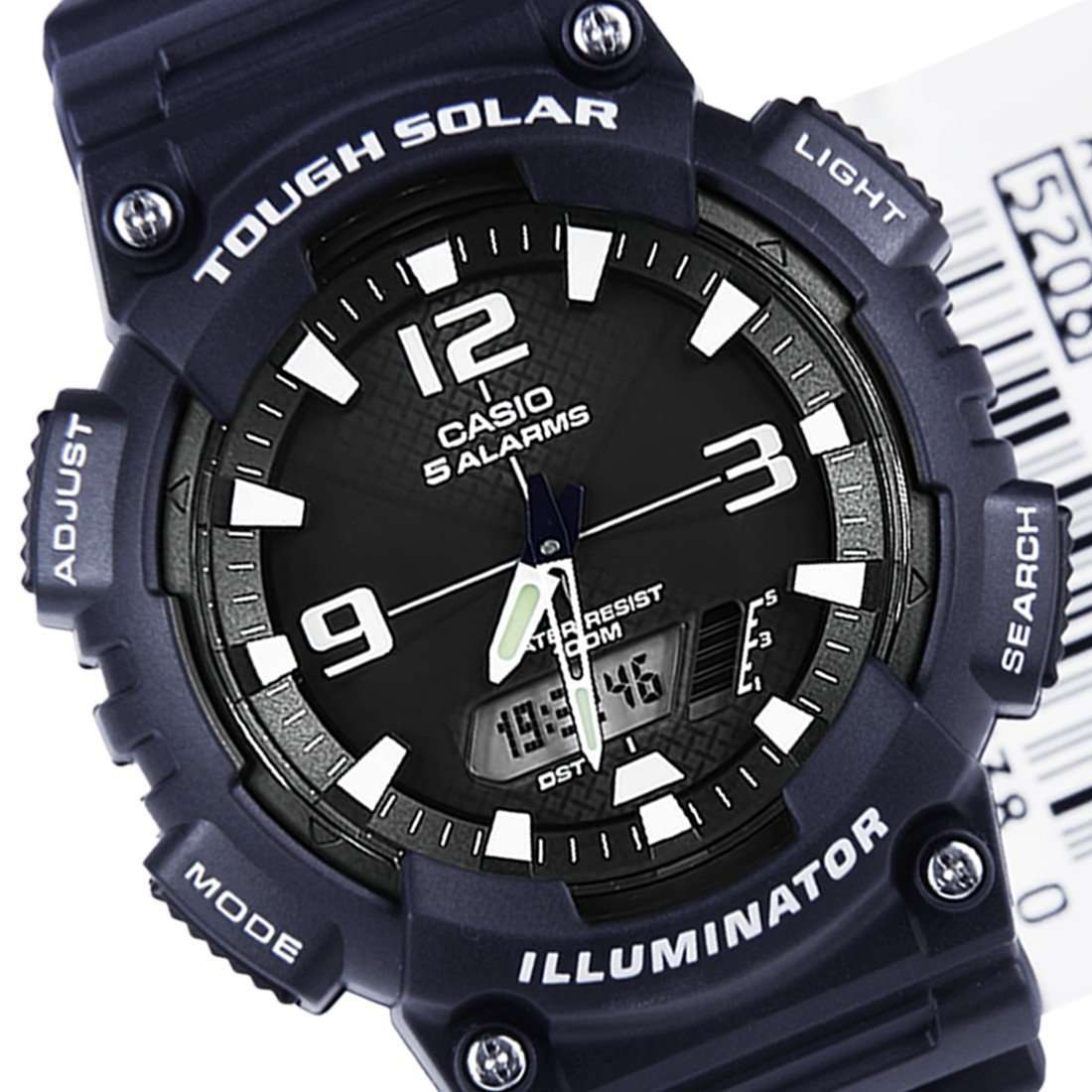 Watch Men Black Casio AQ-S810W-8A Solar Powered | for Watch