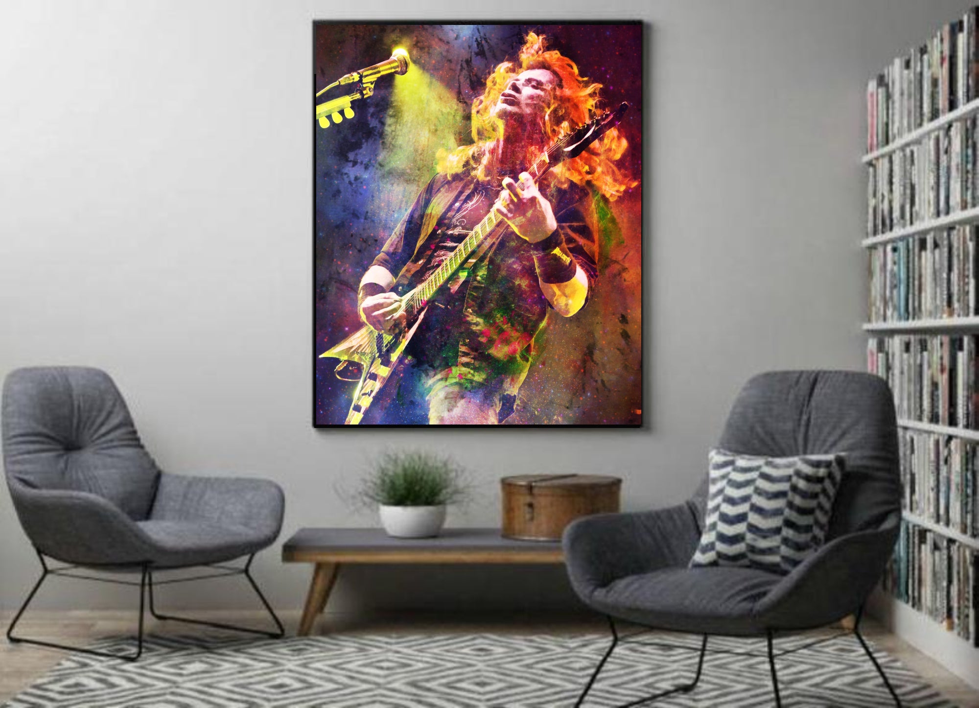 Dave Mustaine Wall Art | Lisa Jaye Art Designs