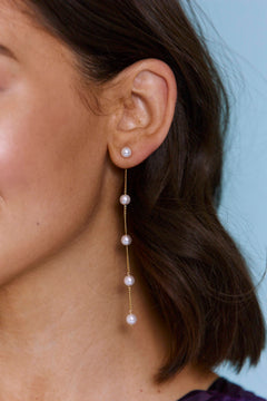 Now Is The Time Pearl Drop Earrings