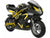 49cc 2-Stroke Gas Pocket Bike GT By MotoTec | Yellow