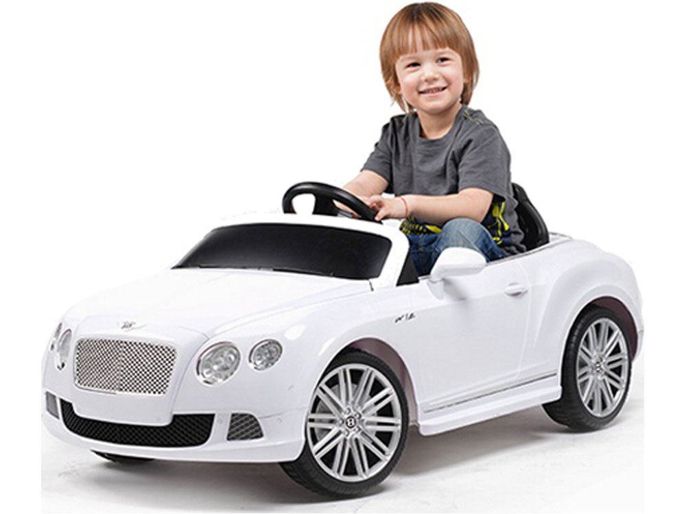 white bentley power wheel