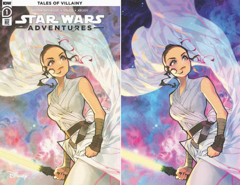 STAR WARS ADVENTURES (2020) #1 ROSE BESCH TRADE/C2E2 VIRGIN VARIANT LIMITED TO 1500 SETS WITH NUMBERED COA