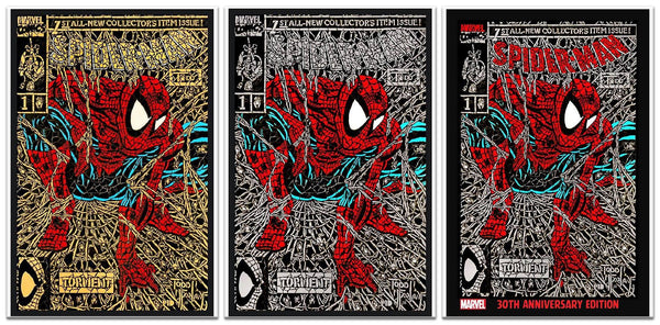 SPIDER-MAN #1 SHATTERED GOLD/SILVER/RED FACSIMILE VARIANT SET LIMITED – SAD  LEMON COMICS