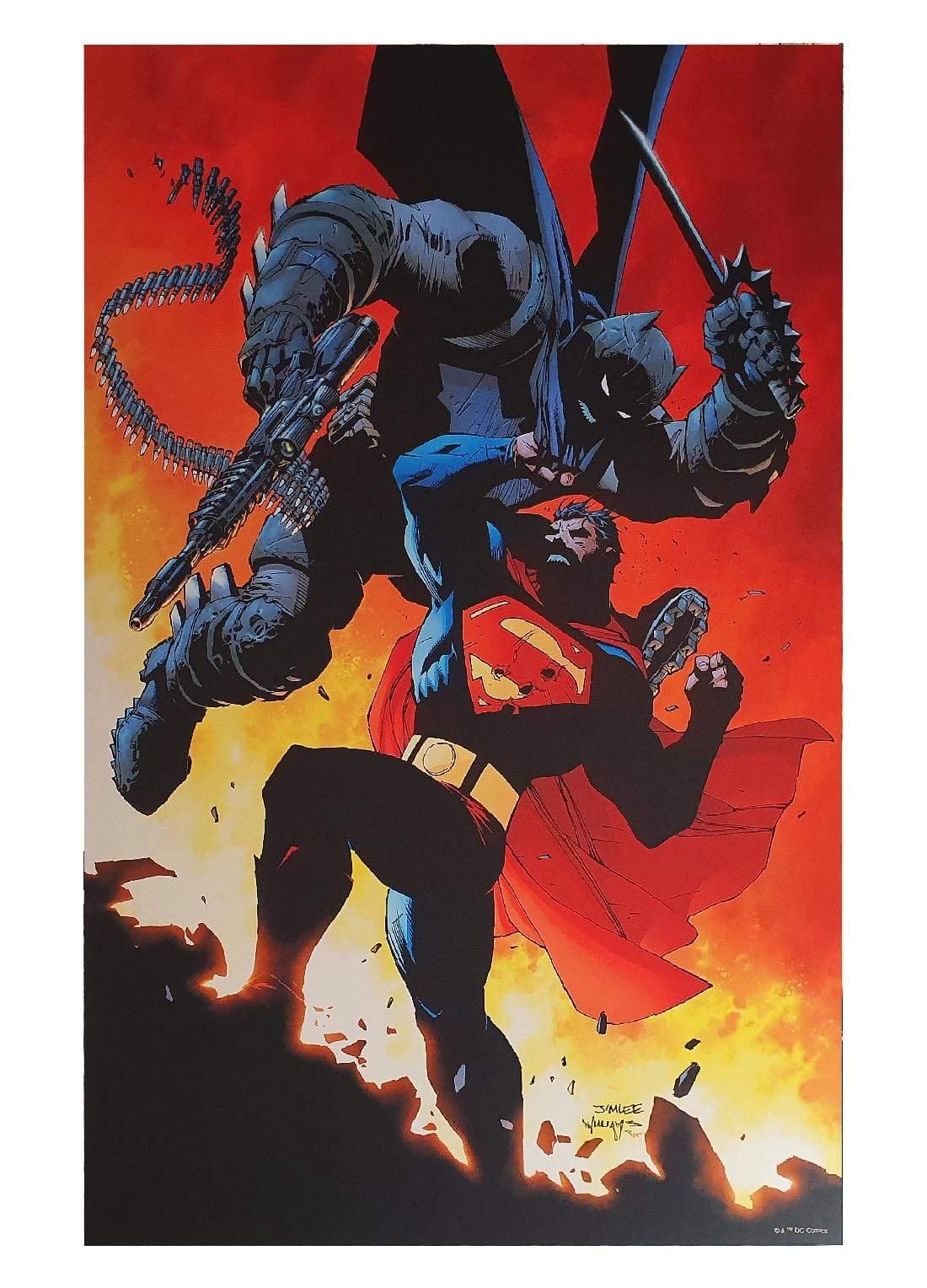 BATMAN Vs SUPERMAN By Jim Lee Print 12
