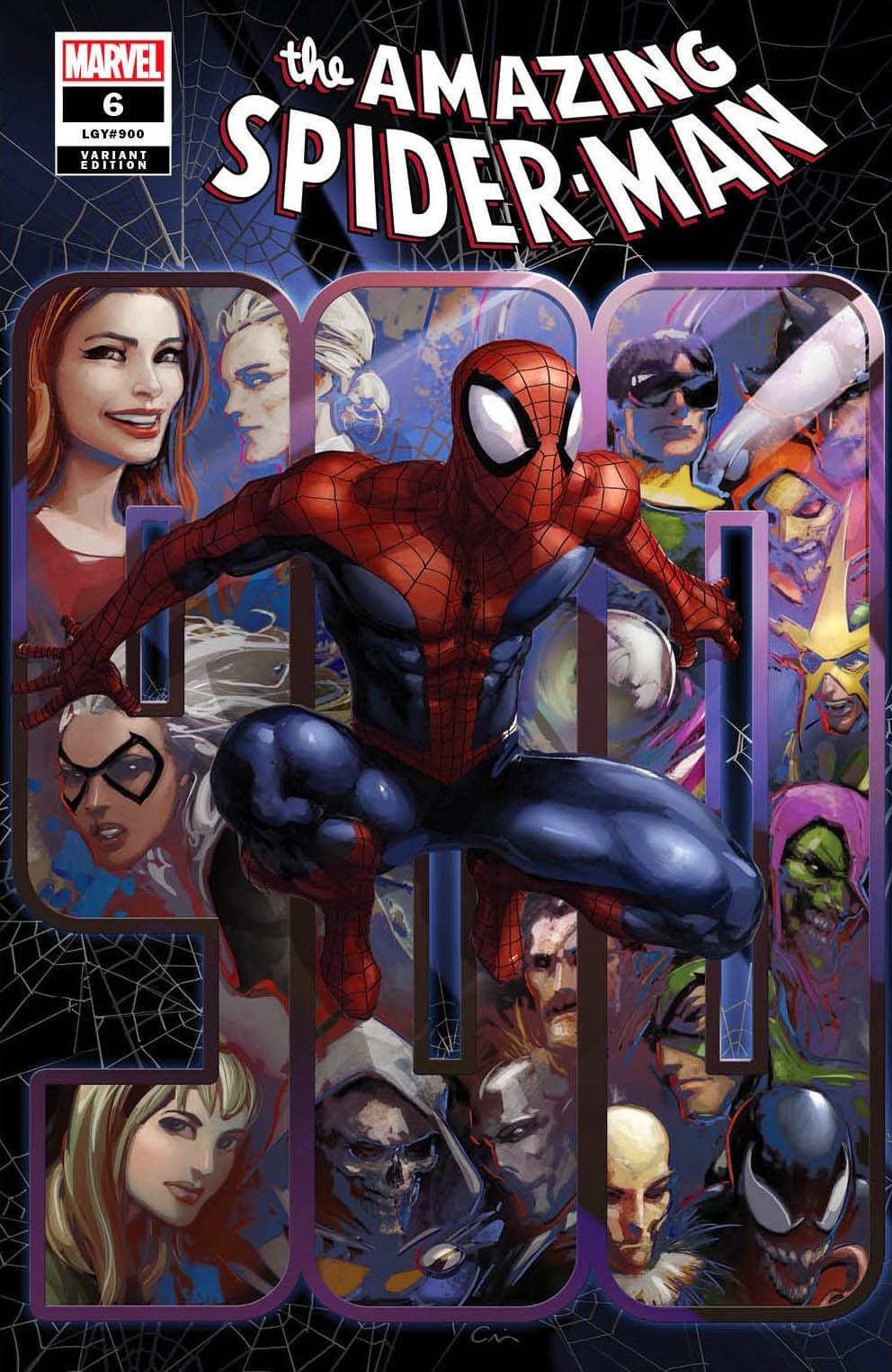 The Amazing Spider Man 900 Clayton Crain Variant Cover 7 Ate 9 Comics