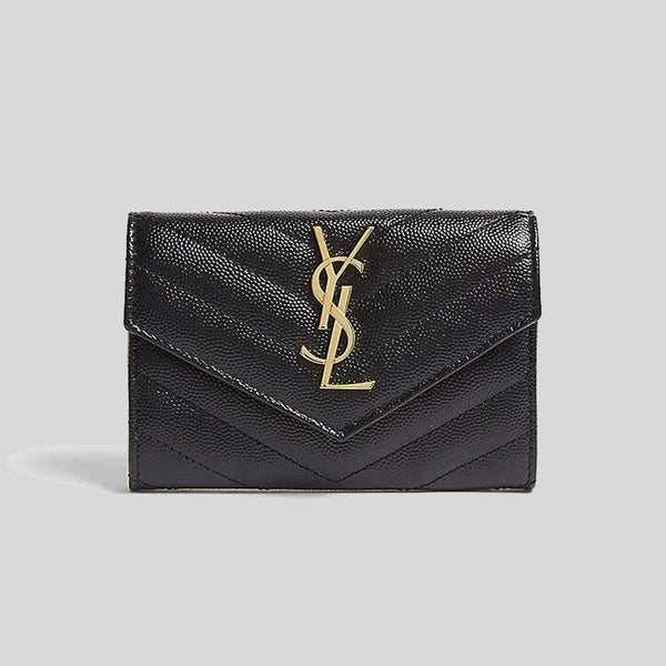 CASSANDRE MATELASSÉ key case in grain de poudre embossed leather, Saint  Laurent