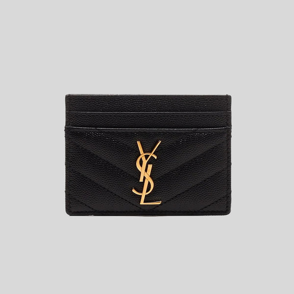 SOLD** YSL zip around wallet matelassé leather