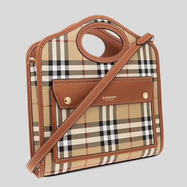 BURBERRY Burberry Boston bag leather brown tea