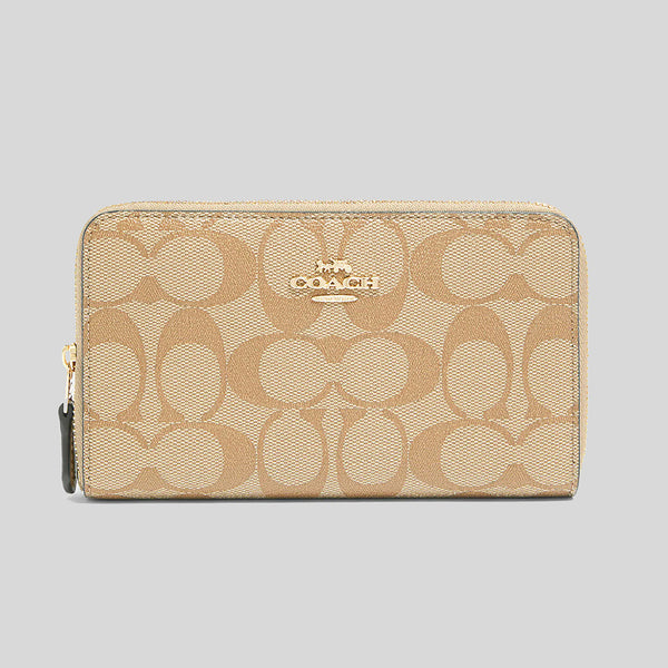 .com: [Coach] OUTLET C0082 SVV7Q MEDIUM CORNER ZIP WALLET Brown  [Parallel Import], KHAKI/LIGHT SAGE : Clothing, Shoes & Jewelry