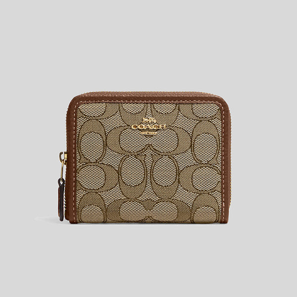 COACH Disney X Coach Small Zip Around Wallet In Signature Jacquard