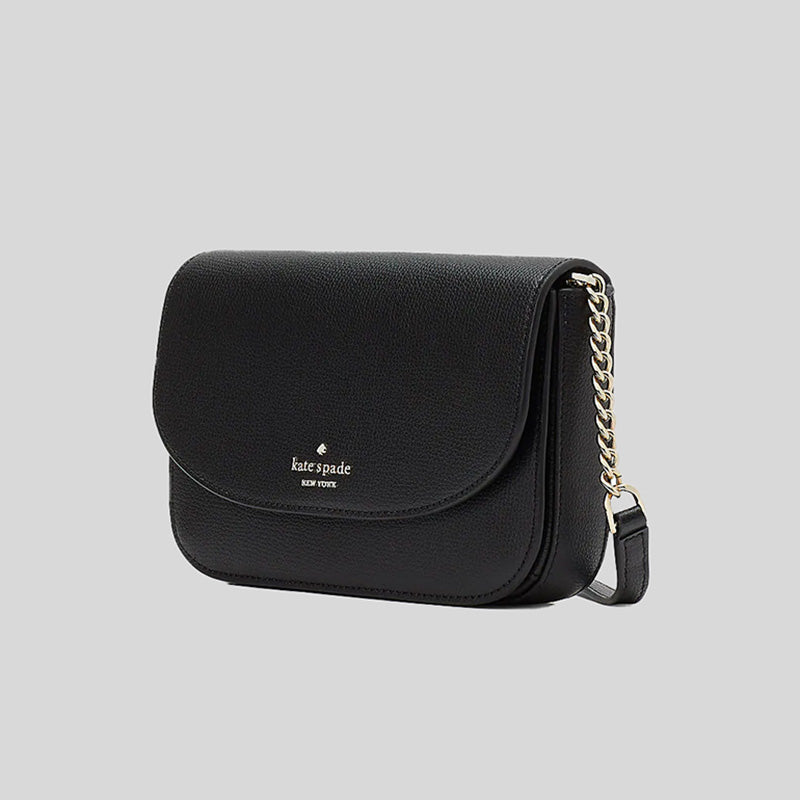 Kate Spade Kristi Flap Crossbody Bag Black KA698 – LussoCitta