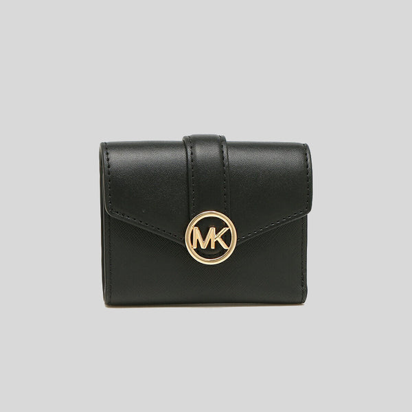 Michael Kors Carmen Medium Faux Leather Wallet Black 35S2GNMF6L – LussoCitta