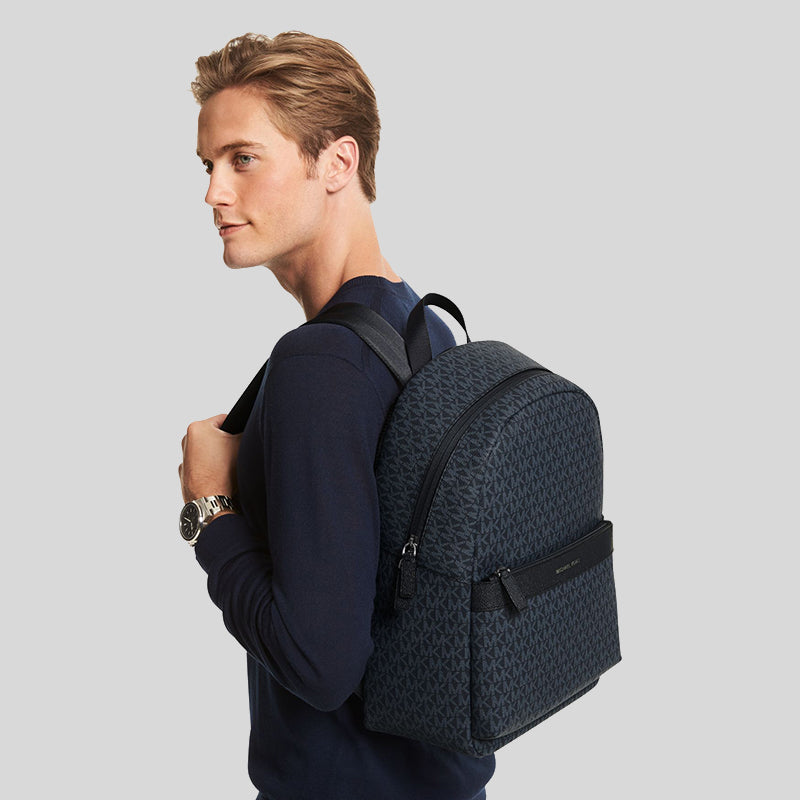 Michael Kors Mens Greyson Logo Backpack Blue 37F1LGYB2B – LussoCitta