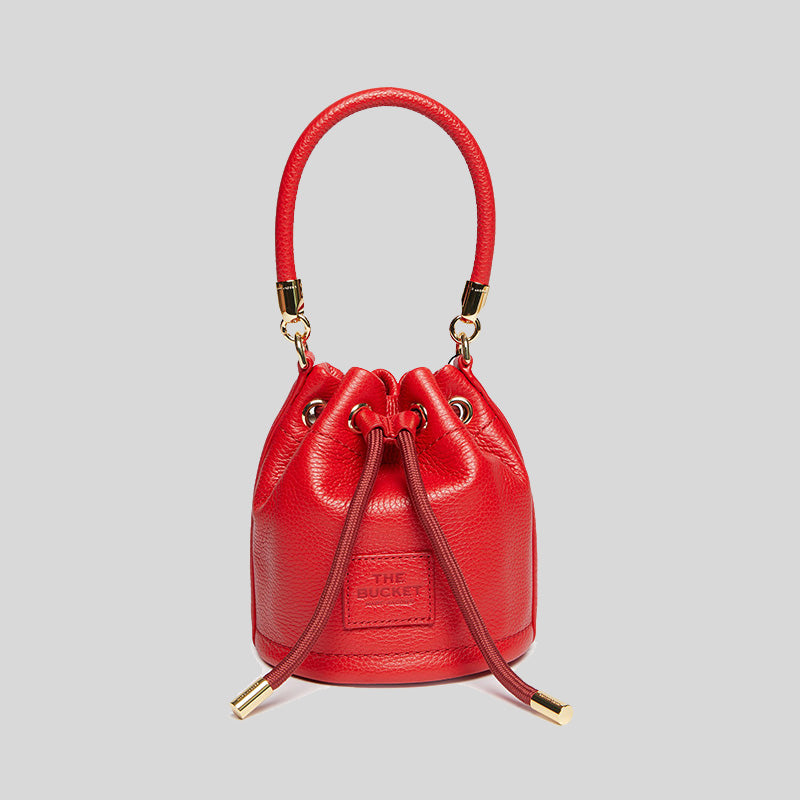 Marc Jacobs The Leather Micro Bucket Bag True Red H657L01RE22 – LussoCitta